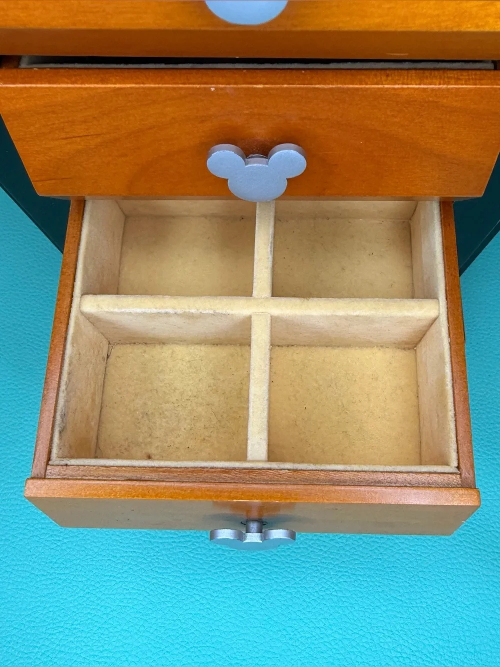 Disney Vintage Mickey Mouse Jewelry Drawers and Clock